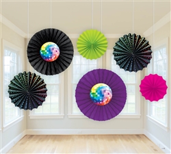 Disco Fever Paper Fan Decoration | Party Supplies