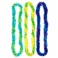 Cool Two-Tone Fringe Leis | party leis