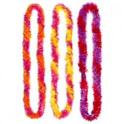 Warm Two-Tone Fringe Leis | party supplies