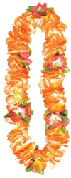 Orange Soft Petals Leis | Party Supplies