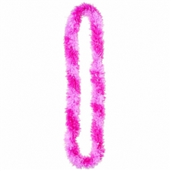 Pink Poly Fringe Leis | party leis