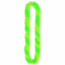 Green Poly Fringe Leis | party supplies