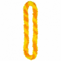 Yellow Poly Fringe Leis | party supplies