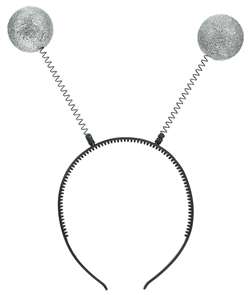 Silver Martian Antennas | Halloween Party Supplies