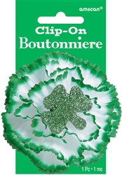 Carnation Boutonniere | St. Patrick's Day Boutonniere