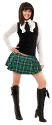 Green Plaid Mini Skirt | St. Patrick's Day Skirt