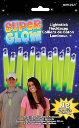 Light Stick Necklaces - Green, 12ct. | Glow Stick | St. Patrick's Day