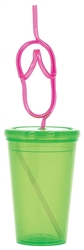 To Go Cup with Flip Flop Straw | To Go Cup