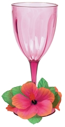 Floral Paradise Warm 14 oz. Wine Glasses | Party Supplies