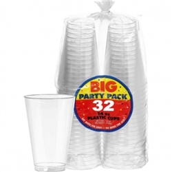 Big Party Pack Clear Plastic Tumblers, 14oz. | Party Supplies