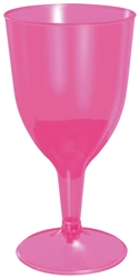 Pink 8 oz. Wine Glasses | Luau Party Supplies