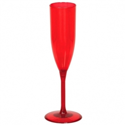 Red Champagne Glass | Party Supplies