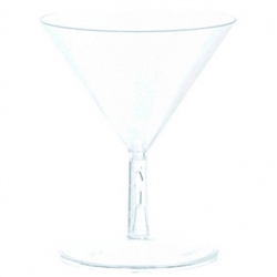 Clear Plastic Mini Martini Glasses | Party Supplies