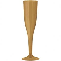 Gold, Champagne Flute, 5-1/2 oz. - 18ct. | Party Supplies