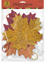 Leaves Glitter & Plastic Wire Hanger | Party Supplies