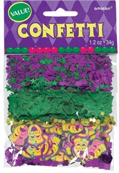 Mardi Gras Value Paper & Foil Confetti | Mardi Gras Confetti
