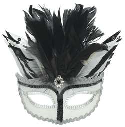 Mystical Feather Mask | Halloween Party Supplies