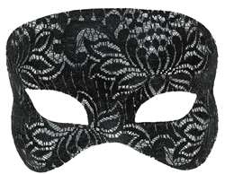 Lace Mask - Black | Party Supplies