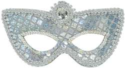 Grand Mask - Silver Sequins | Party Supplies