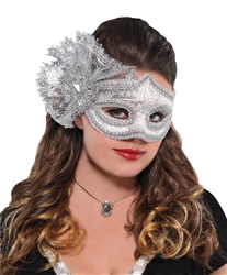 Platinum Parisian Mask | Party Supplies