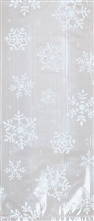 White Snowflake Large Cello Party Bag | Party Supplies