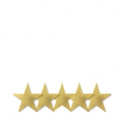 Gold 5" Foil Star | Party Supplies