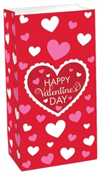 Valentine's Day Red Treat Sack | Valentines supplies