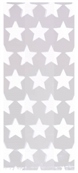 Star White Large Cello Party Bags | Party Supplies