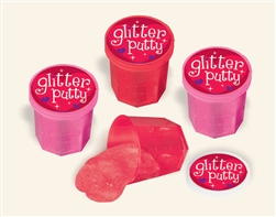 Valentine Glitter Putty | Valentines party favors