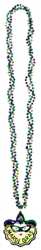 Mardi Gras Mask Twist Bead Necklace | Twisted Mardi Gras Beads