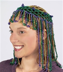 Mardi Gras Bead Headpiece | party supplies