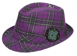 Mardi Gras Fedora | Mardi Gras Fedora-Plaid