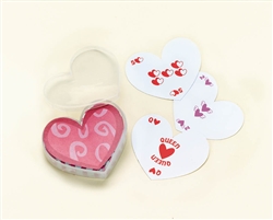 Heart-Shaped Bulk Playing Cards | Valentines Day Cards