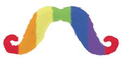 Rainbow Moustache | Party Supplies