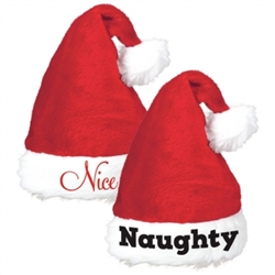 Naughty & Nice Santa Hat Set | Party Supplies