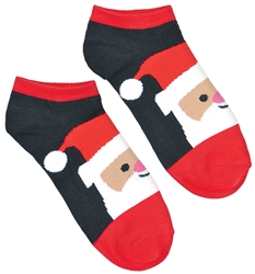 Smiling Santa No Show Socks | Party Supplies