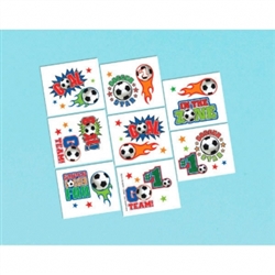 Soccer Fan Tattoos | Party Supplies