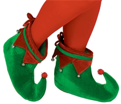 Green & Red Elf Shoes | Party Supplies
