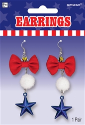 Patriotic Earrings | Party Supplies