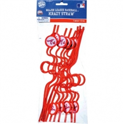 Atlanta Braves Krazy Straw Favors | Party Supplies