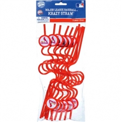 St. Louis Cardinals Krazy Straw Favors | Party Supplies