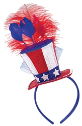 Patriotic Feathered Headband | Party Supplies