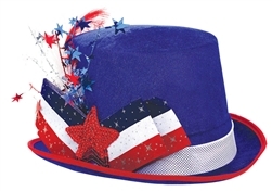 Patriotic Fancy Top Hat | Party Supplies