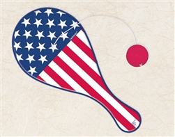 Patriotic Plastic Paddle Ball | Party Supplies