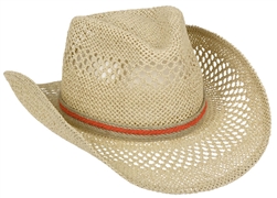 Natural Cowboy Hat with Hemp Band | Party Supplies