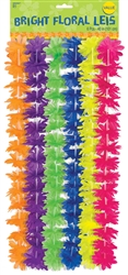 Neon Rainbow Flower Leis | Party Supplies