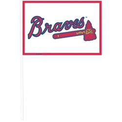 Atlanta Braves Plastic Flags | Party Supplies