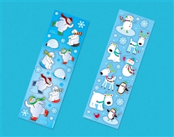Winter Fun Printed Paper Strip Sticker | Party Supplies