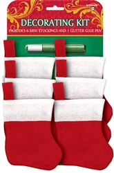 Mini Christmas Stocking Decorating Kit | Party Supplies