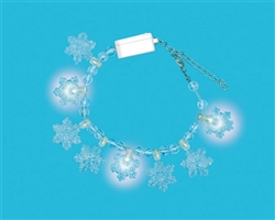 Snowflake Light-Up Bracelet w/Plastic Charms | Party Supplies